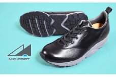 MIDFOOT ( ミッドフッド ) 紳士靴 レザースニーカー MF002JM 25.5cm( ブラック ) 4E　【 ファッション 靴 シューズ スニーカー メンズ 】 【 お洒落 レザーシューズ オイルレザー 快適 履き心地 】 [№5990-6315]0749