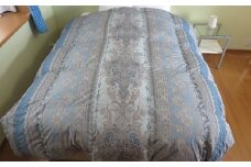 春夏秋3シーズンに使えるダウンケット　羽毛肌掛け布団(上質ダウン90%使用1.2kg)ダブル(青)【1105259】