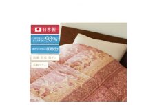 抜群の暖かさ　上質羽毛掛け布団ダウンパワー400(WDD93%1.2kg)　シングル(王朝赤)【1136064】