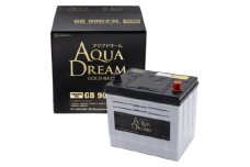 AQUADREAM GOLD 自動車始動用バッテリー 充電制御車対応  90D23L 1個【1608297】