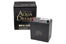 AQUADREAM GOLD 自動車始動用バッテリー ISS車対応  M-55R 1個【1608336】