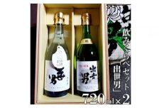 「出世男」飲みくらべセット(日本酒)　「本醸造原酒出世男」720ml　「奈良うるはし純米酒出世男」720ml ≪日本酒 お酒 純米酒 本醸造 飲み比べセット ギフト プレゼント 父の日 誕生日 ご褒美 家飲み 宅飲み 奈良≫　※沖縄県は着日指定不可