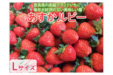 おかげさまで20周年 毎年大好評の甘い美味しい苺（レギュラーパックLサイズ）（あすかルビー）
※発送前に電話連絡あり
※2024年1月より順次発送予定
※北海道・沖縄・離島への配送不可
