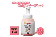 【毎月1回お届け】【全4回定期便】肌荒れを防ぐ薬用無添加　泡ボディソープセット　＜無添加生活シリーズ＞ ※北海道・沖縄・離島への配送不可