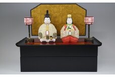 OJE-1.【桃の節句のお祝いに】奈良一刀彫　雛人形　明日香雛