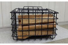 AF-48.【アウトドアでも室内でも、自由に使える頑丈バスケット】薪用(マルチ)バスケット　Mサイズ