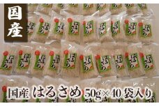 国産はるさめ 50g×40袋入り ／ 金正食品 春雨 無添加 個包装 特産品 奈良県 御所市