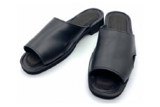 WRAP SANDALS ブラック×ブラック×ブラック 23cm ／ マルサンフットウェアー サンダル レザー 軽量 奈良県 御所市県