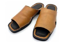WRAP SANDALS キャメル×ブラック×キャメル 26cm ／ マルサンフットウェアー サンダル レザー 軽量 奈良県 御所市