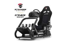 STRASSE GTM-B03 レーシングコックピット シート付 ／ コスティック ベースフレーム シート スエード生地 高剛性 公式ライセンス商品 ゲーミング 奈良県 御所市
