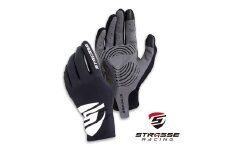 STRASSE レーシンググローブ ゲーミンググローブ ブラック ／ コスティック シリコン 滑り止め加工 衝撃吸収パッド タッチパネル対応 伸縮性 通気性 奈良県 御所市