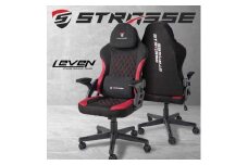 STRASSE ゲーミングチェア LEVEN ／ コスティック リクライニング ロッキング アームレスト 座面昇降 奈良県 御所市