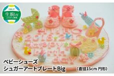 ベビーシューズ　シュガープレートbig(ブルー)