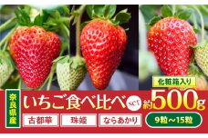 【2026年1月～2026年3月上旬発送】「奈良県産いちご3種セット」化粧箱入りいちご 食べ比べ いちご イチゴ 苺 古都華 珠姫 ならあかり 化粧箱 生駒いちご園 果物 フルーツ デザート 贈り物 お取り寄せ お取り寄せフルーツ 奈良県 生駒市 送料無料