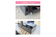 DS600G 机上ラック 幅600mm 日本製 スチール モニター台 引き出し付 一ノ坪製作所 グレー [2236]