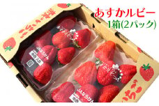 奈良県産ブランドいちご『あすかルビー』約560g×1箱(2パック)｜いちご イチゴ スイーツ フルーツ 果物 奈良県 香芝市 [2821]