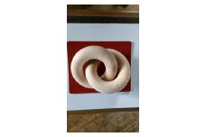 桧 縁の輪 一つの木から二つの輪 ／ 松葉木工 縁起物 手作り 職人の技 逸品  無塗装 安全 檜 ひのき 奈良県 葛城市【mtbm001】