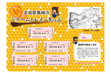 記念 オリジナルきっぷ ／ 吉岡印刷 切符 大正柄 遠距離 恋愛成就 古地図 葛木坐火雷 笛吹神社【ysok001】