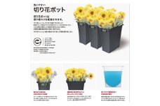底面R設計　切花ポット　８個セット／ライクイット　like-it　特許商品　エコマーク　洗いやすい　お花　フラワー　清潔　日本製【like016】