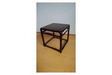 紫檀 ダルマ足卓 ／ 奈良唐木工芸 工芸品 香炉台 花台 紫檀材 職人の技 奈良県 葛城市【kara006】