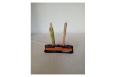 紫檀 ペン立 ／ 奈良唐木工芸 工芸品 ペン インテリア 紫檀材 花梨材 錫 職人の技 奈良県 葛城市【kara009】