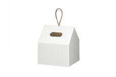 再生プラスチックを使ったティッシュホルダー ＴＨＲ－０１ ホワイト ／ ライクイット ティッシュケース 持ち運び 取手 トイレットペーパー ロールペーパー 奈良県 葛城市【like087】