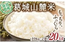 先行予約 葛城山麓米 ヒノヒカリ（白米）計20kg [ 10kg×2袋 ] 令和7年産 【2025年10月下旬～順次発送】／ スマイル葛城農業 精米 ごはん お米 米 おいしい ふっくら 農家直送 奈良県 葛城市【smlk014】