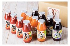 ＜予約販売！8月以降の出荷！＞農家の手作りドリンクセット　飲みきりサイズ3種12本／トマト　ブルーベリー　トマトジュース　人参　人参ジュース