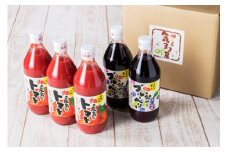 農家の手作りドリンクセット トマト ＆ ブルーベリー／ トマト とまと ブルーベリー ジュース 野菜ジュース 飲料 贈り物 ギフト 畑工房気まま屋 奈良県 宇陀市 ふるさと納税