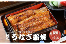 国産 うなぎ蒲焼 約180g×1尾 冷凍／ 鰻 うなぎ 蒲焼 鰻屋 うな重 うな丼 活 江戸焼うなぎ 旭亭 奈良県 宇陀市 土用の丑の日 贈答用 ギフト ふるさと納税