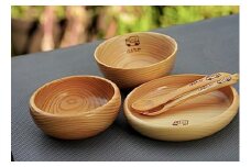 ベビー食器　お食い初め食器　津田瑞苑／出産祝い　離乳食　食器　ベビー用品　木製　奈良県　宇陀市　榛原