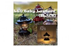 LED 充電式 ベイビー ランタン ブラック黒 / ふるさと納税 照明 BABY 器具 キャンプ USB  防滴 調光 災害 停電 台風 防災 メタル ピッツバーグ アウトドア スチール ワークス 送料無料