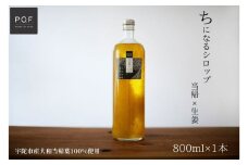 ちになるシロップ 大和当帰×生姜 800ml 1本／POWER OF FOOD ふるさと納税 生姜 シロップ 瓶  ガラス瓶 国産 食材 炭酸 大和当帰葉 有機 お湯割り 甜菜糖 ハチミツ はちみつ 送料無料 ち 奈良県 宇陀市