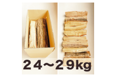 薪ストーブ用コナラ・樫の薪セット　約24～29kg×10箱【複数個口
で配送】