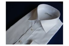 オーダーワイシャツ　-川西町産貝ボタンを使用-【生地：GIZAエジプト綿】WP（白蝶貝）