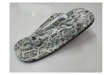 紳士用　雪駄　革底（ヘビ） No7204 （ヘビ型押し/ L）