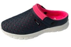 婦人用　バックベルト付き　クロッグサンダル  FLH 5476 （ネイビー／M）