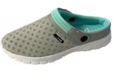 婦人用　バックベルト付き　クロッグサンダル  FLH 5476 （グレー／M）