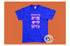 オリジナル 手刷り Ｔシャツ 【めがね　Mサイズ】メンズ レディース かわいい おしゃれ 通年 日用品 シャツ Sサイズ Mサイズ Lサイズ XLサイズ イラスト 人気 おすすめ