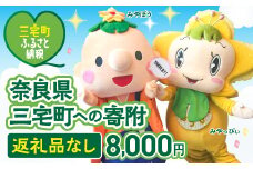 三宅町への応援 寄附（返礼品はありません） 奈良県 三宅町 返礼品なし 1口 8000円