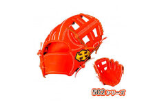 軟式 グラブ 内野用 Rook 502シリーズ  野球 グローブ  内野手：Rオレンジ×Dブラウン　右投げ用
