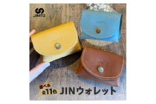 JIN ウォレット JINTO 財布 野球 グローブ 革 革小物：茶
