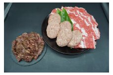 （冷凍） 切り落とし800g ハラミたれ漬け 600g 国産牛100％ 牛壱 ハンバーグ5個 ／ 歩商事 黒毛和牛 特製ダレ 焼肉 バーベキュー カレー 牛丼 しゃぶしゃぶ 定番 奈良県 田原本町