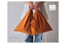 あづま袋 （エコバッグ） カラー キツネ Lサイズ 1セット ／ Maco 風呂敷 風呂敷バック 綿ポリ 奈良県 田原本町