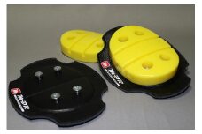 M-DR バンクセンサー (スライダーベースセット クリア蛍光イエロー) ／ M-DESIGN 膝当て バイク用品 左右セット 奈良県 田原本町