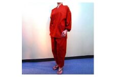 日本の伝統無地婦人作務衣 栗梅(くりうめ) ／ 寺井布帛製造所 制服 普段着 和装 奈良県 田原本町