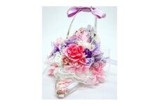 プリザーブドフラワー fleur misakiのガラスの靴シリーズ 「プリンセスのガラスの靴、ラプンツェル仕様」 ／ お祝い インテリア 雑貨 花 アレンジ プレゼント ギフト 奈良県 田原本町