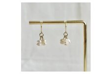 淡水パール (真珠) フックピアス (Silver925 18KGP仕上げ) ／ Maco アクセサリー シルバー ヘアライン加工 プレゼント 奈良県 田原本町