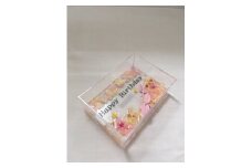 ハーバリウムプレート Welcome to my home （オイル少量タイプ） ピンク ／ kanon インテリア プリザーブドフラワー ドライフラワー ハンドメイド品 奈良県 田原本町