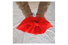 あづま袋 Sサイズ 1セット カラー レッド お弁当袋に。 ／ Maco エコバッグ 風呂敷 手ぬぐい 奈良県 田原本町